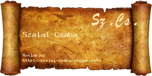Szalai Csaba névjegykártya